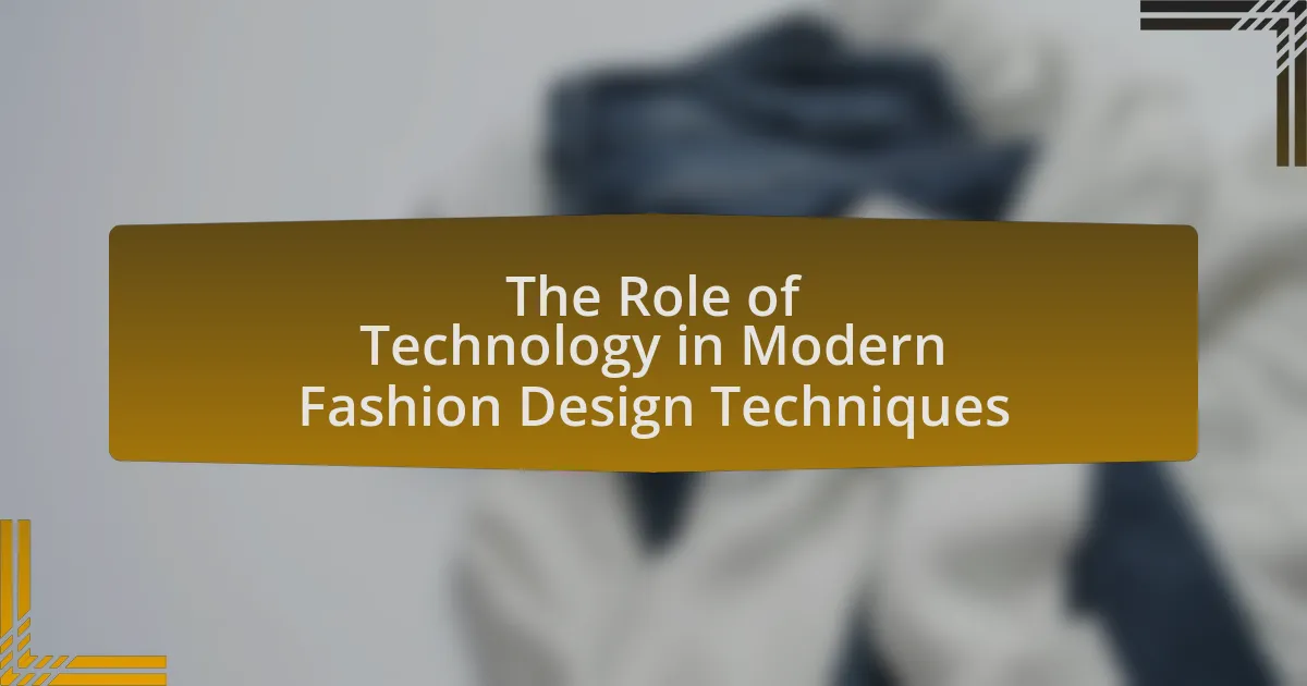 The Role of Technology in Modern Fashion Design Techniques