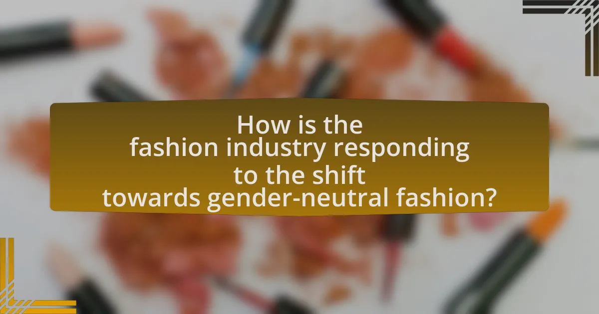 How is the fashion industry responding to the shift towards gender-neutral fashion?