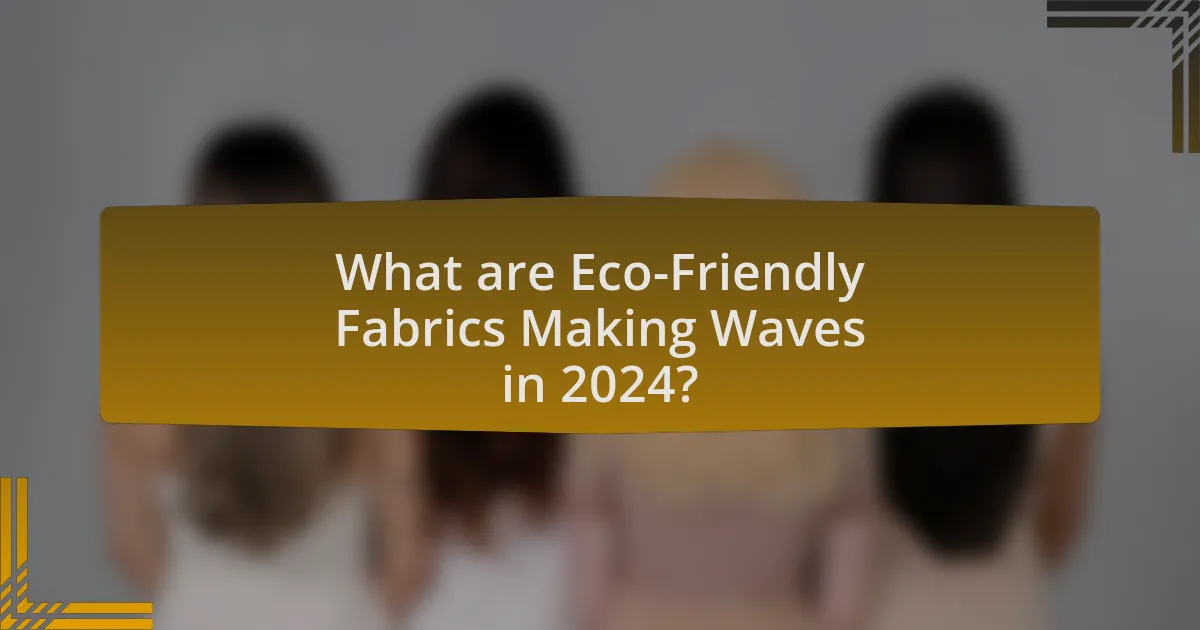 What are Eco-Friendly Fabrics Making Waves in 2024?