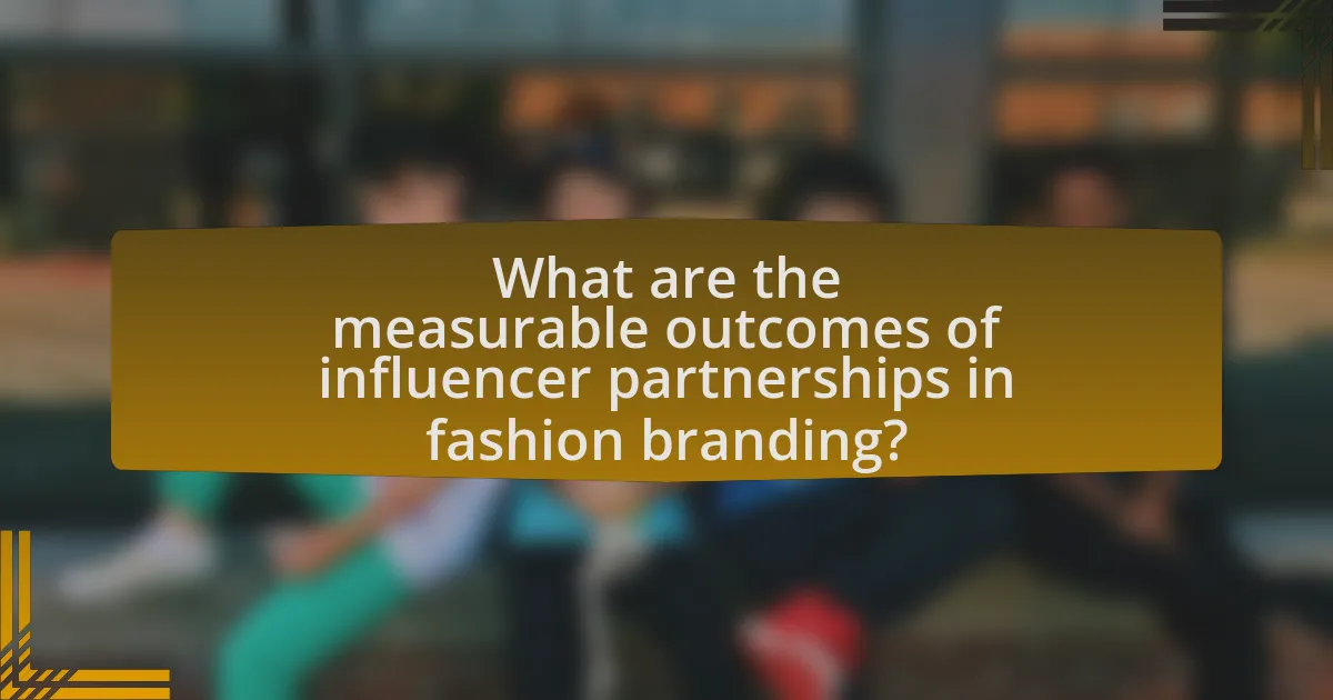 What are the measurable outcomes of influencer partnerships in fashion branding?