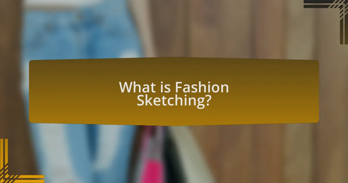 What is Fashion Sketching?